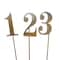 6 Pack: 1-12 Gold Table Numbers by Celebrate It™